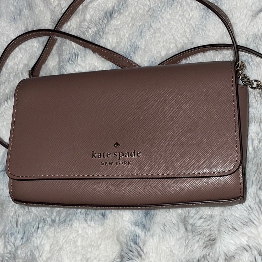Kate spade crossbody bag, never been used, tan / brown color